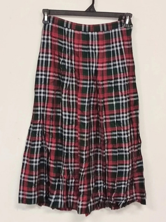 Susan Bristol Dresses & Skirts - Vintage Susan Bristol Tartan Plaid Pleated Skirt Women's 8P Preppy Academia